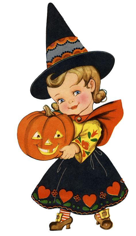 cute happy halloween clip art|retro halloween clip art.